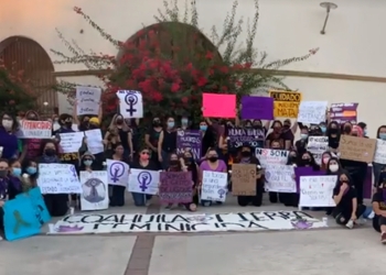 Llevan a cabo primera manifestación feminista en Piedras Negras