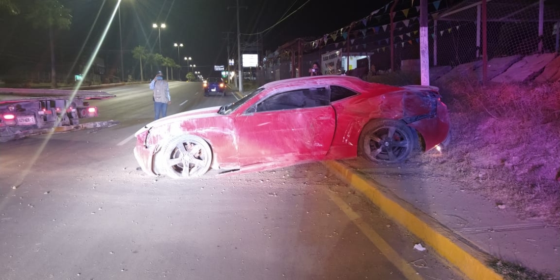 No consignan choque de vehículo deportivo