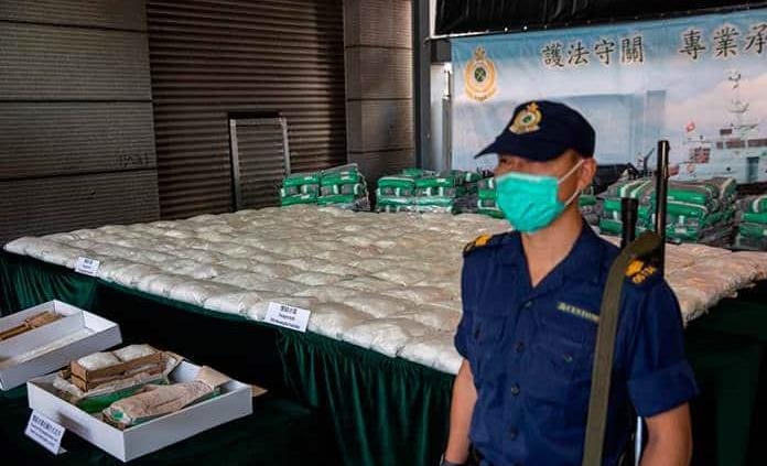 Hong Kong incauta su mayor alijo de metanfetaminas procedente de México