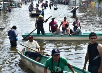 Desalojan comunidades de Tabasco ante incremento de nivel del río Usumacinta