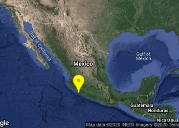 Un sismo de magnitud 4.4 madruga a Coalcomán, Michoacán