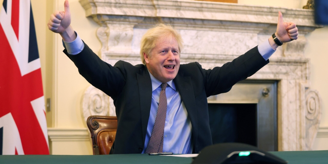 Boris Johnson celebró el acuerdo con la Unión Europea