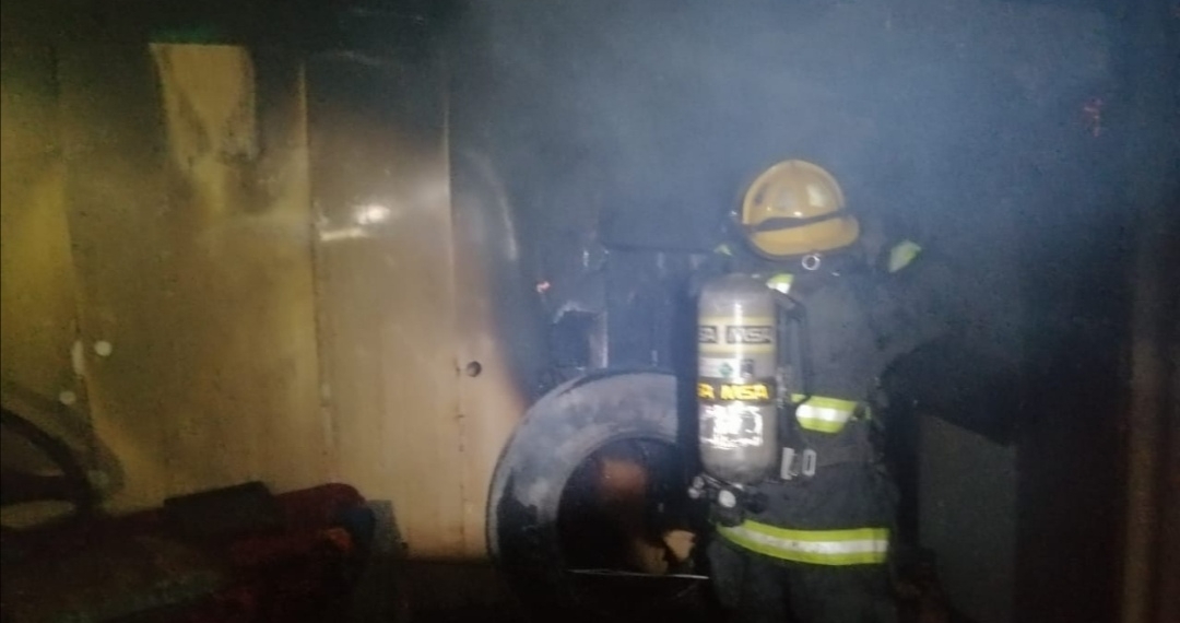 Incendio por  la pirotecnia