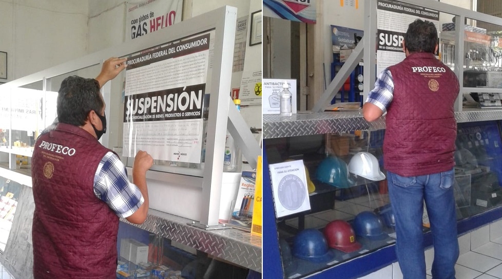 Suspende Profeco negocios por abusos en venta de oxígeno