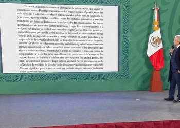 López Obrador lee carta en la que pide disculparse a España por la Conquista