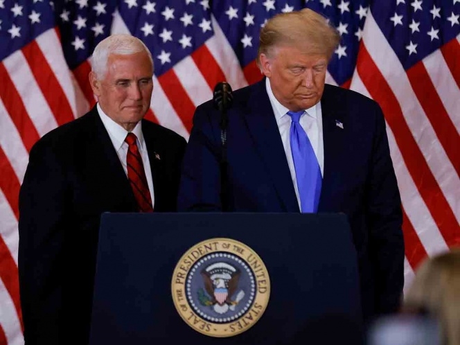 Pence rechaza invocar 25ª Enmienda para destituir a Trump