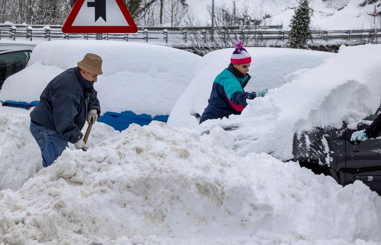 Tormenta Filomena cubre España de nieve