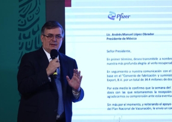 México reanudará recepción de vacunas la próxima semana; Pfizer enviará 491 mil dosis