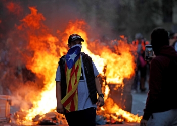 Sexto día de Disturbios y barricadas en Barcelona