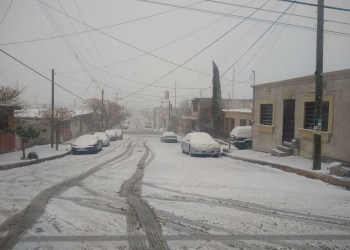 Nieva 1.5 pulgadas en Piedras Negras