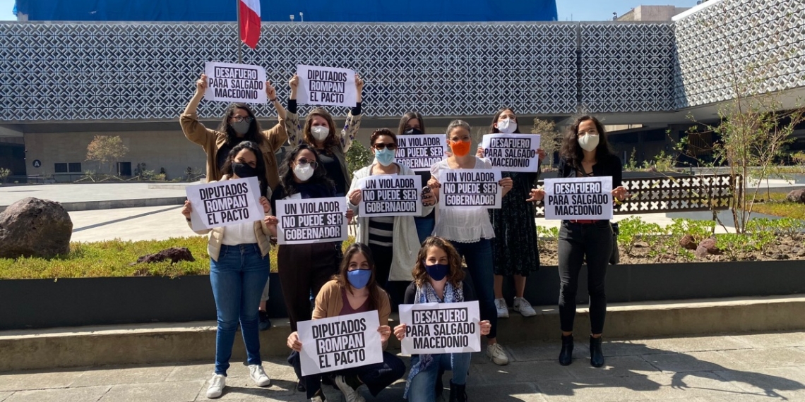 Activistas y políticas piden juicio político contra Salgado Macedonio en Cámara de Diputados