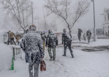 Países del Medio Oriente bajo la nieve