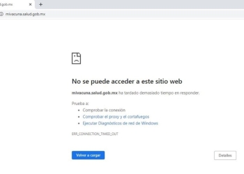 Saturan página de registro de adultos mayores para vacunación contra COVID-19