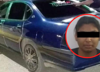 Mujer detenida con vehículo robado contaba con orden de aprehensión por extorsión