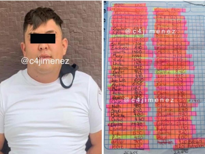 ¡Extorsionaba hasta al de las papas! Cae con lista de cobros
