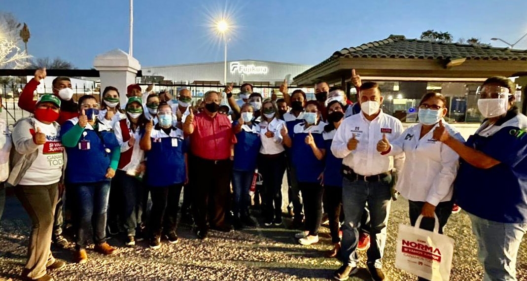 Norma Treviño presenta propuestas a trabajadores; contempla estancia infantil