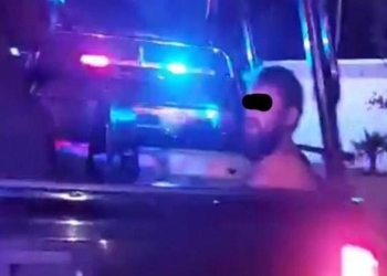 Arrestan a norteamericano por violencia familiar, amenazas y exhibicionista