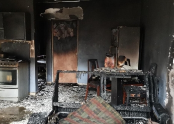 Arde casa en sector valle de las flores