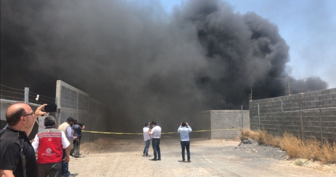 Arde yonke en Saltillo