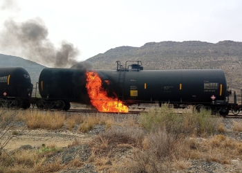 Incendio en el tren