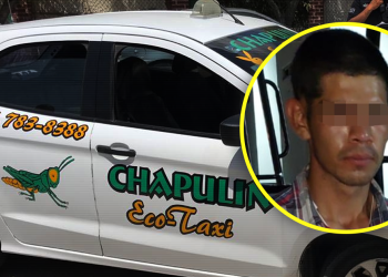 Le roba a taxista; al huir se accidenta
