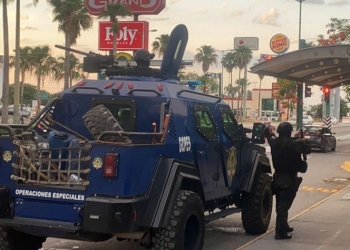 Grupo especial de seguridad resguarda casa de Gobierno de Tamaulipas