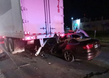 Choque contra tráiler no fue consignado