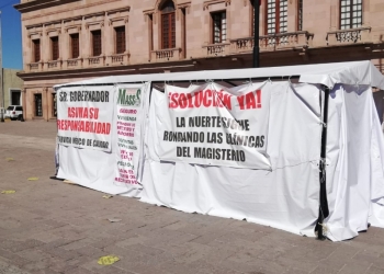 La dignidad magisterial  resiste en el plantón