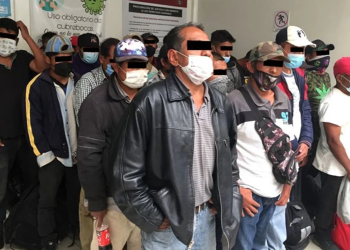 Detienen a 33 sujetos que viajaban en autobús con tubos y palos en Naucalpan; denuncian delitos electorales