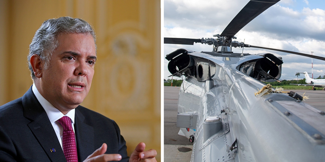 Atacan helicóptero en que viajaba Iván Duque, presidente de Colombia