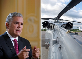 Atacan helicóptero en que viajaba Iván Duque, presidente de Colombia