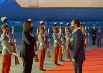 Llega Kamala Harris a Guatemala