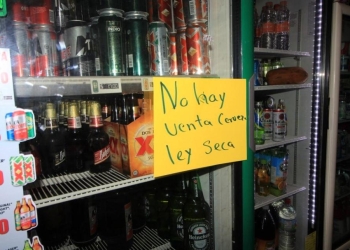 Venta de alcohol durante ley seca se sancionará penalmente