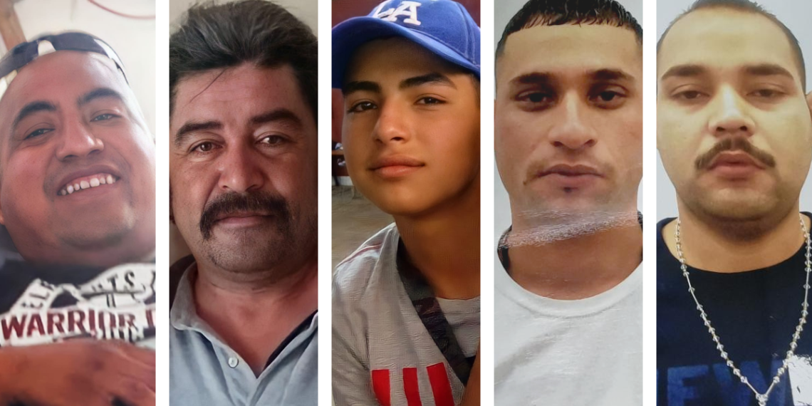 Buscan a cinco desaparecidos