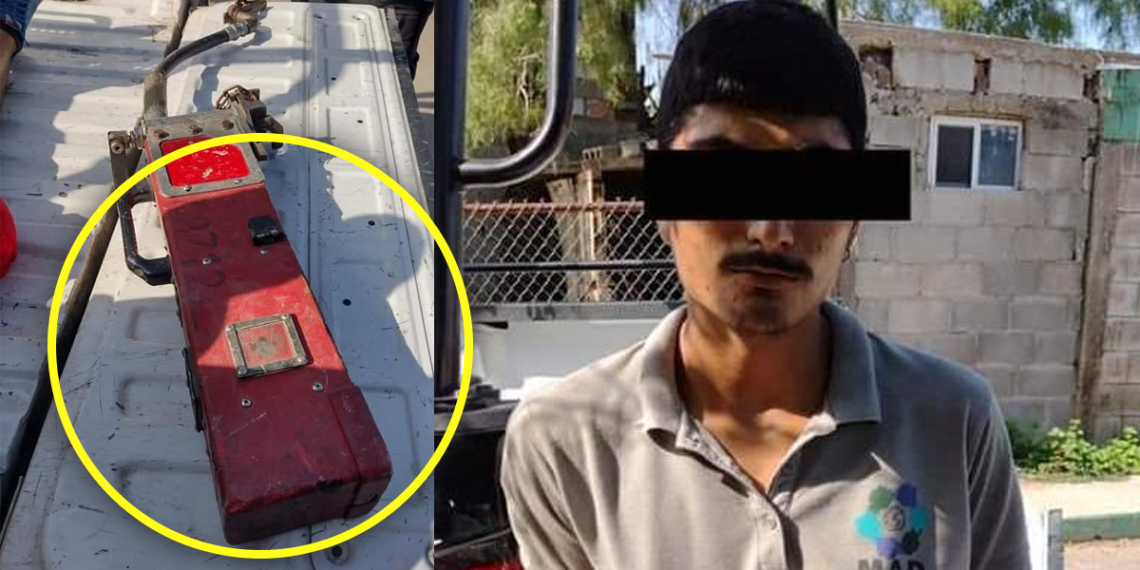 Roba aparato propiedad de Ferromex y lo ubican vía GPS
