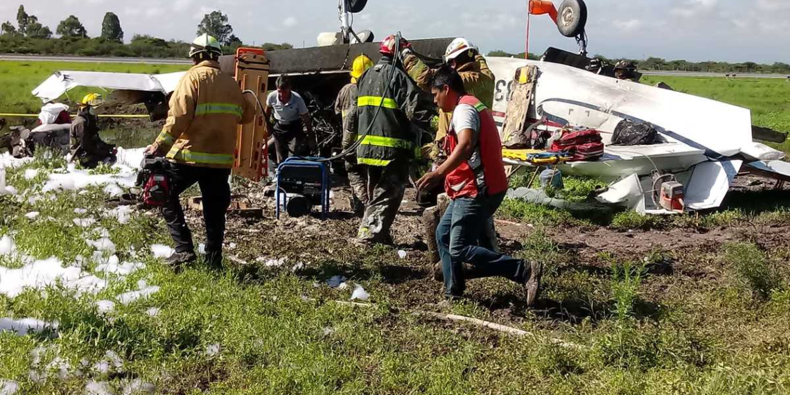 Cae aeronave en aeropuerto de Durango; el piloto murió