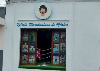 Fundan la iglesia Maradoniana dedicada a Diego Armando Maradona