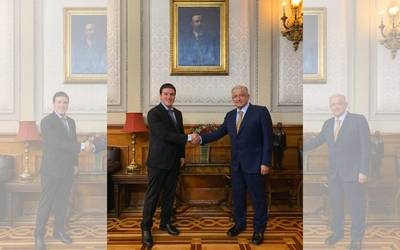 AMLO recibe a Samuel García en Palacio Nacional y promete “buena relación”