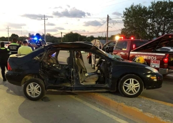 Accidente en el Ejido Piedras Negras ante Asuntos Viales