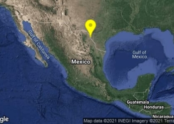 Se registra sismo al sureste de Piedras Negras