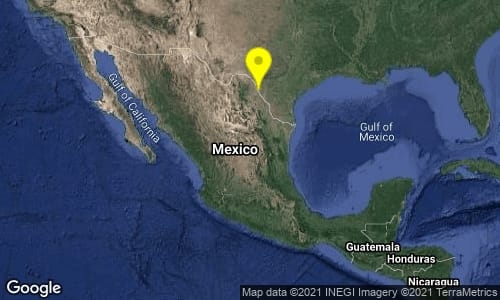Se registra sismo al sureste de Piedras Negras