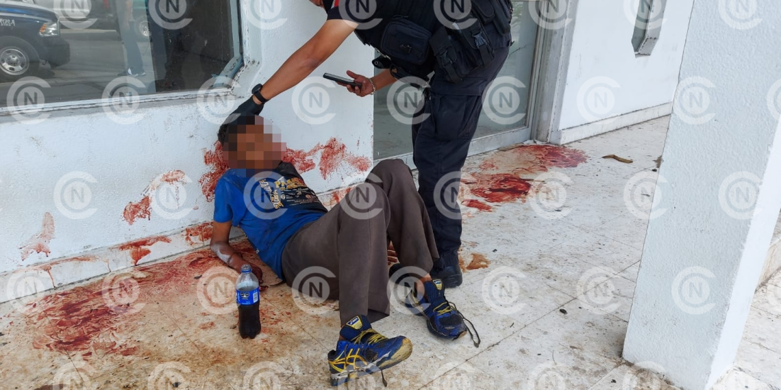 Atacan a enfermo mental con arma blanca