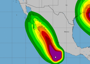 ‘Nora’ se acerca peligrosamente a Colima, Jalisco, Michoacán y Guerrero