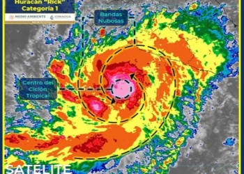 El huracán “Rick” se seguirá intensificando; podría llegar a categoría 3 este domingo