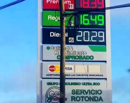 Precios de gasolinas viarian hasta en 1.40 en cada estación