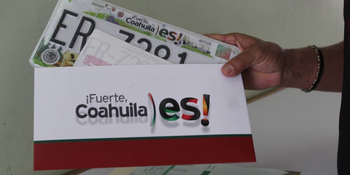 Placas en Coahuila contarán con nueva tecnología por seguridad