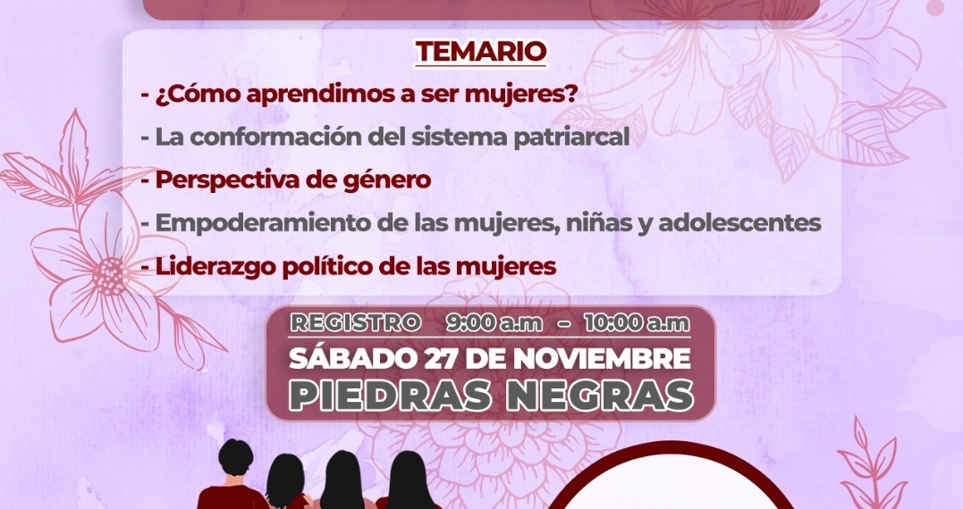 Invitan a las mujeres a taller de empoderamiento