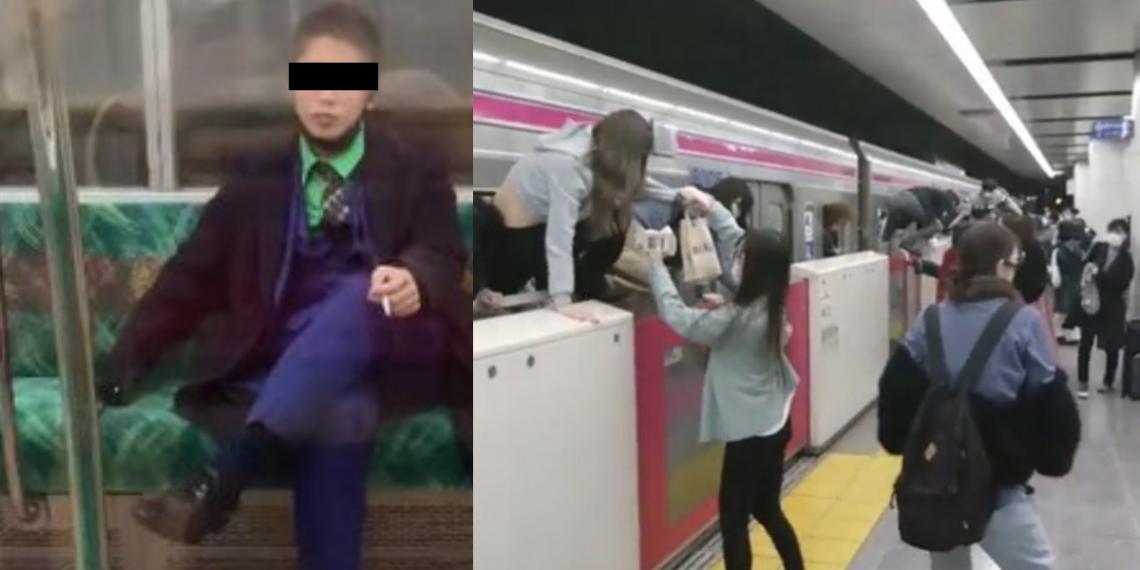 [Video] “Joker” lesiona a 17 personas con arma blanca en Japón