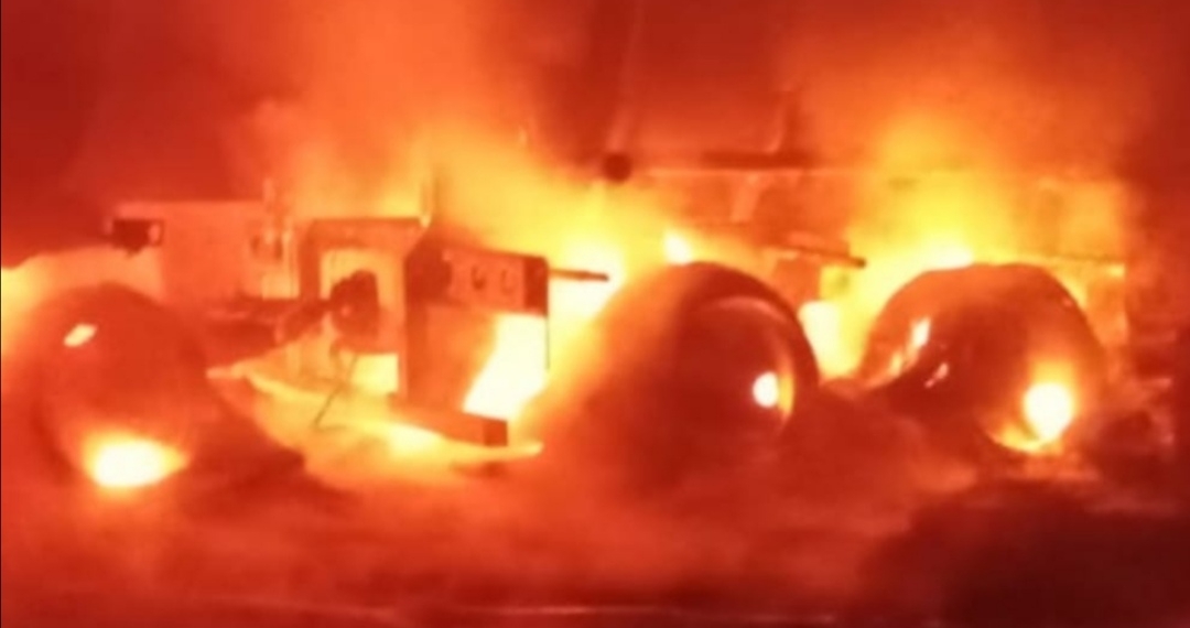 Fuego en la autopista
