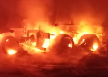 Fuego en la autopista